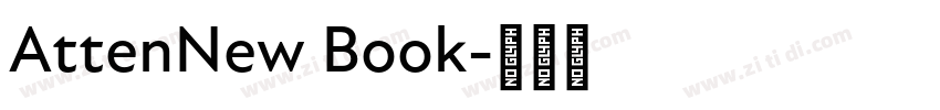 AttenNew Book字体转换